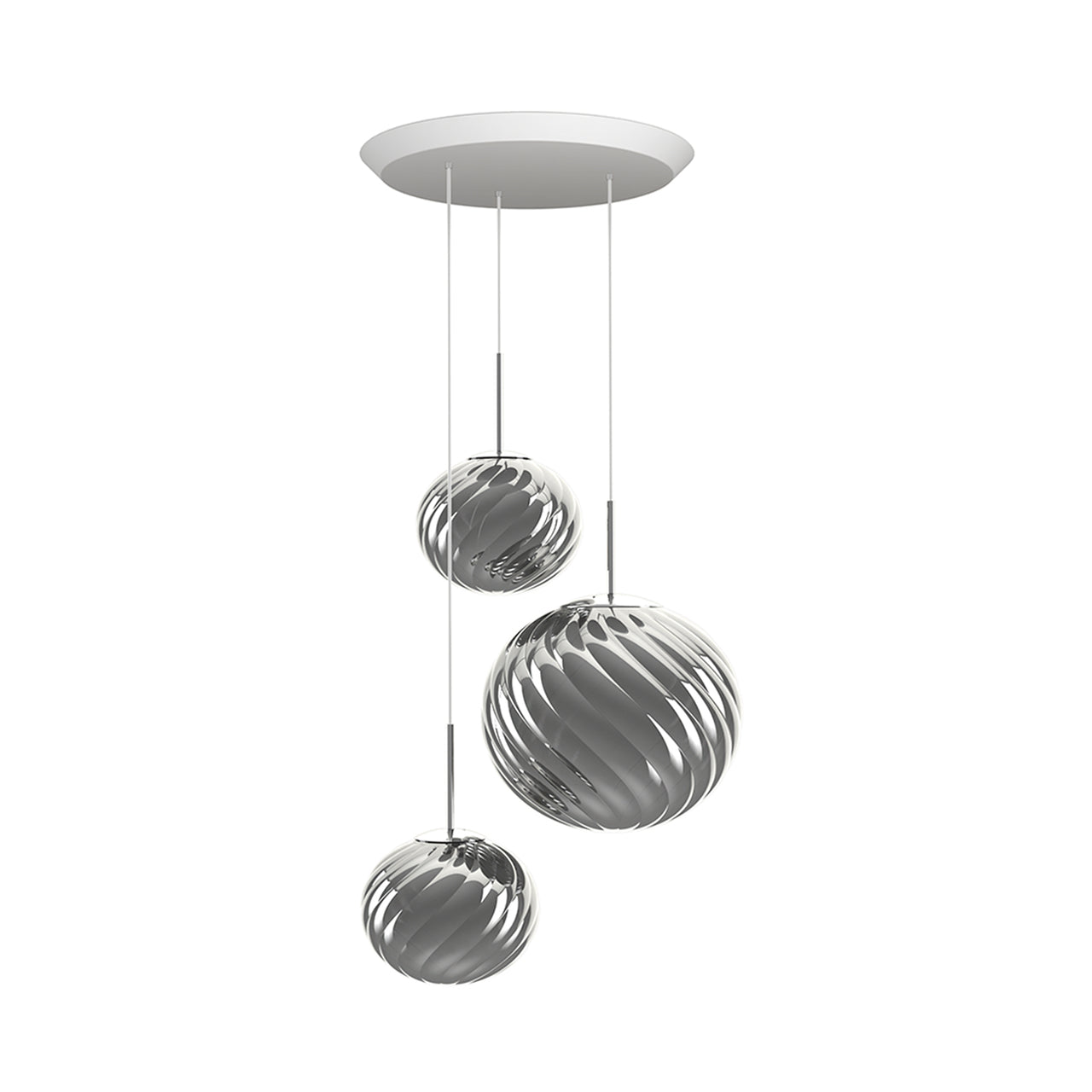 Whirl Trio Round Pendant Lamp