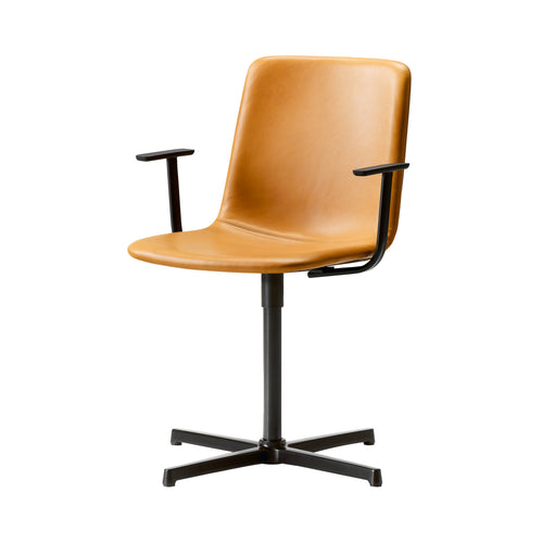 Pato Executive Armchair: Swivel X Base + Black