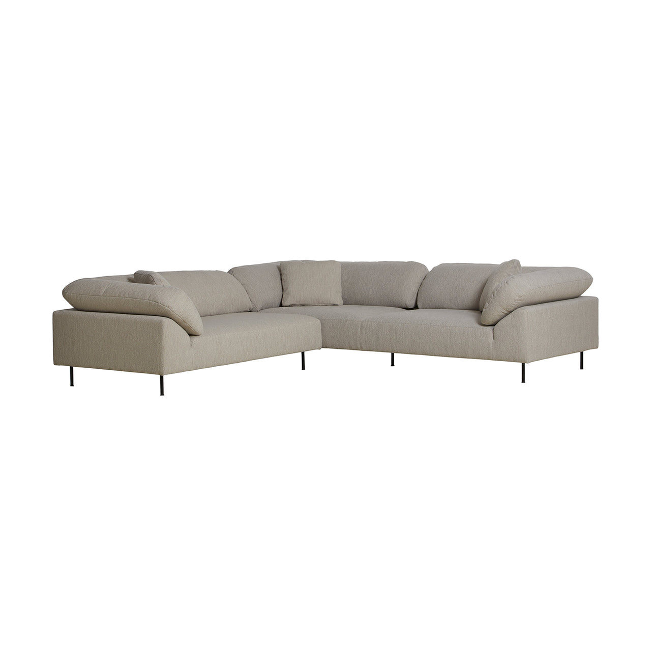 Collar Sofa: Open End 2 Seater