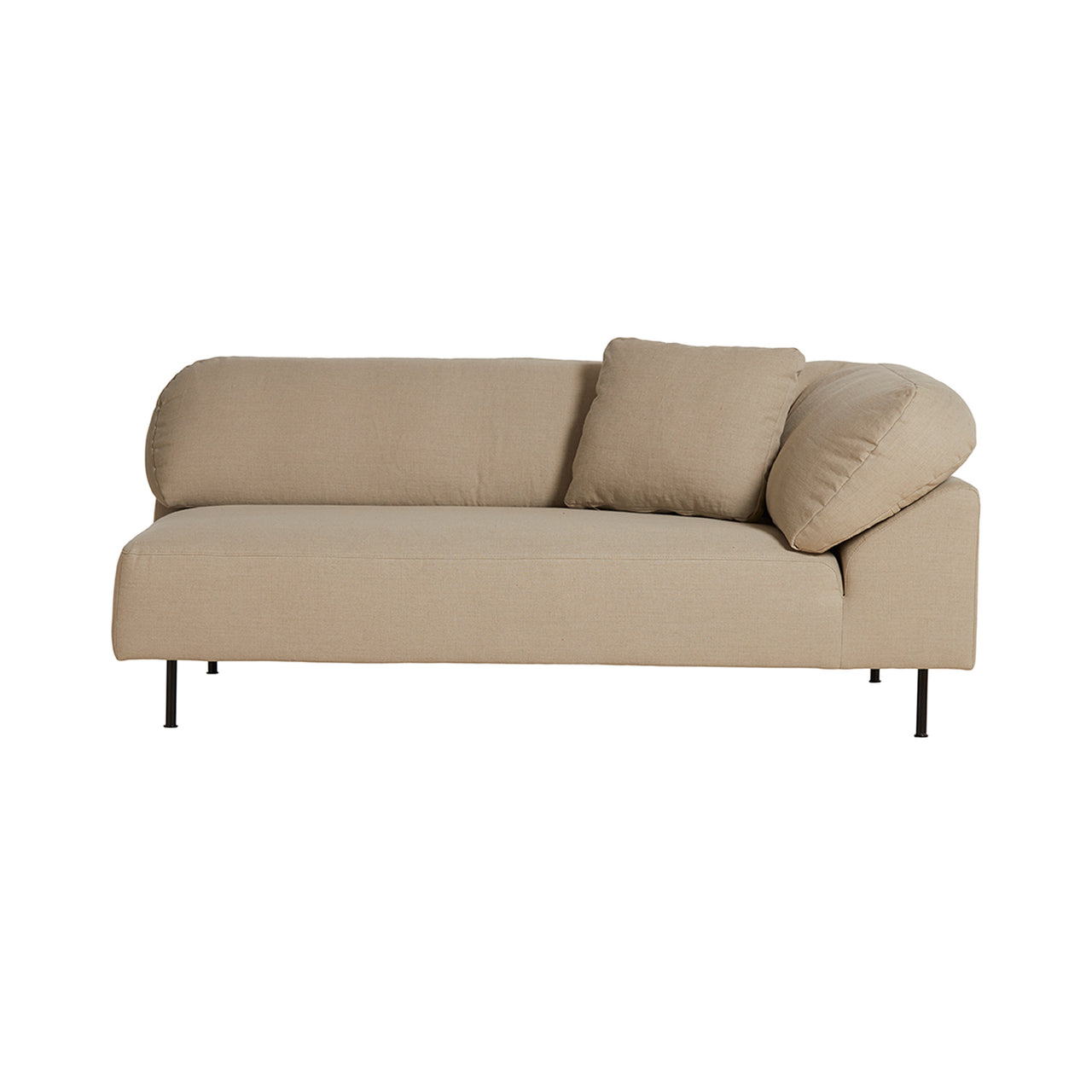 Collar Sofa: Open End 2 Seater + Right