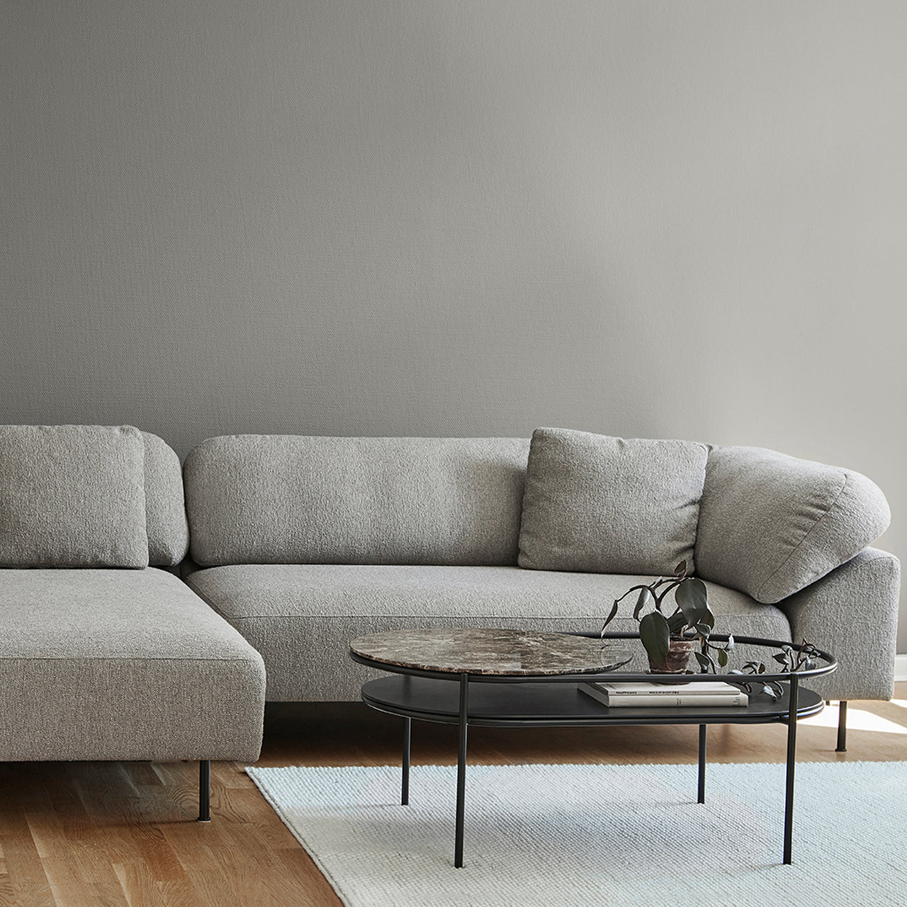 Collar Sofa: Open End 2 Seater