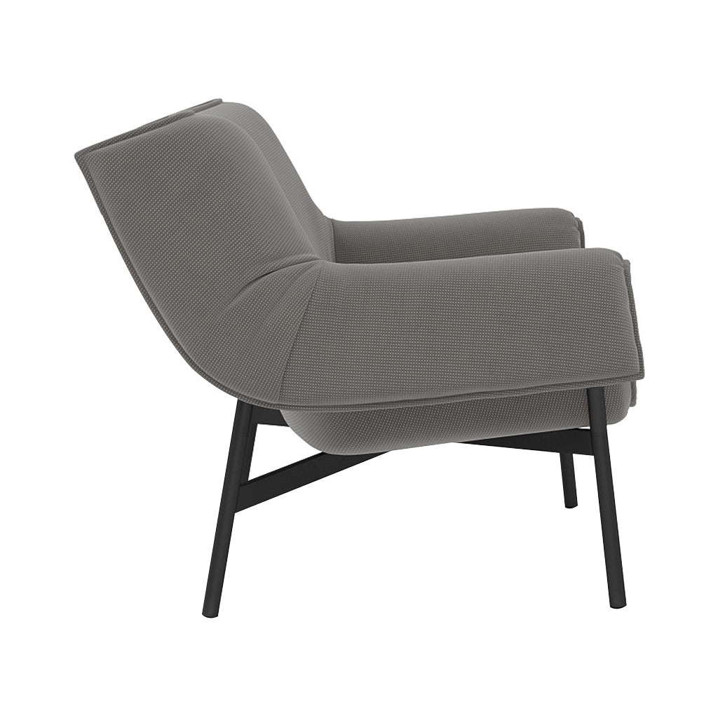 Wrap Lounge Chair: Black + Sabi 151