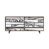 Wrongwoods Credenza: White + Black