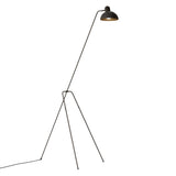 Waldorf Grue Floor Lamp: Black + Graphite + Black