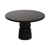 Container Round Table: Large + New Antiques + Wenge Stained + Black
