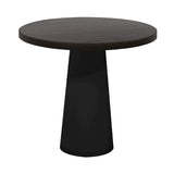 Container Round Table: Extra Small + Wenge stained + Black