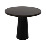 Container Round Table: Small + Bodhi Cover + Wenge Stained + Black