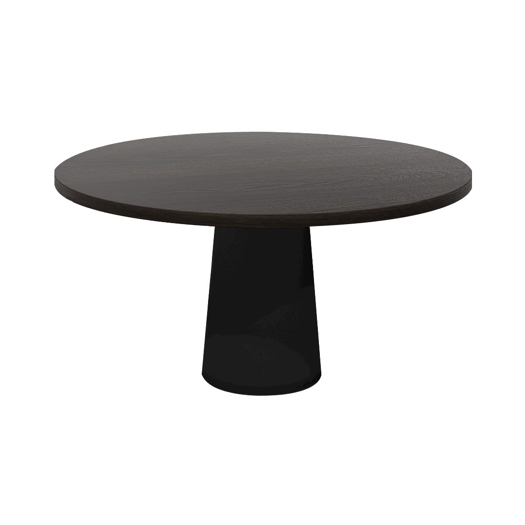 Container Round Table: Large + Wenge Stained + Black