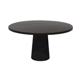 Container Round Table: Large + Wenge Stained + Black