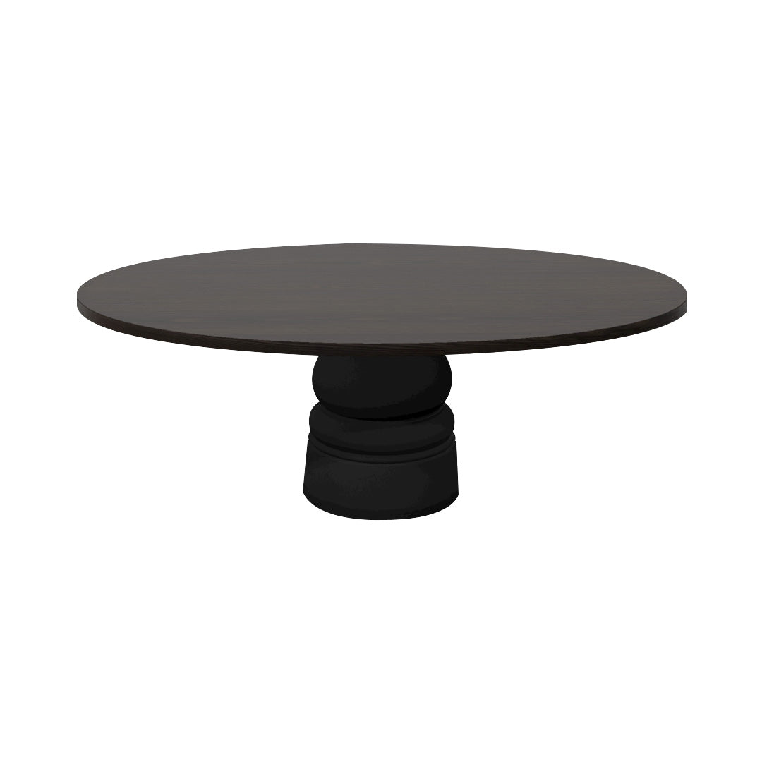 Container Oval Table: Small + New Antiques + Wenge Stained + Black