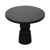 Container Round Table: Small + New Antiques + Wenge Stained + Black