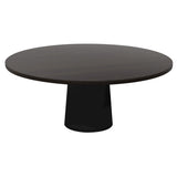 Container Round Table: XXL + Wenge Stained + Black