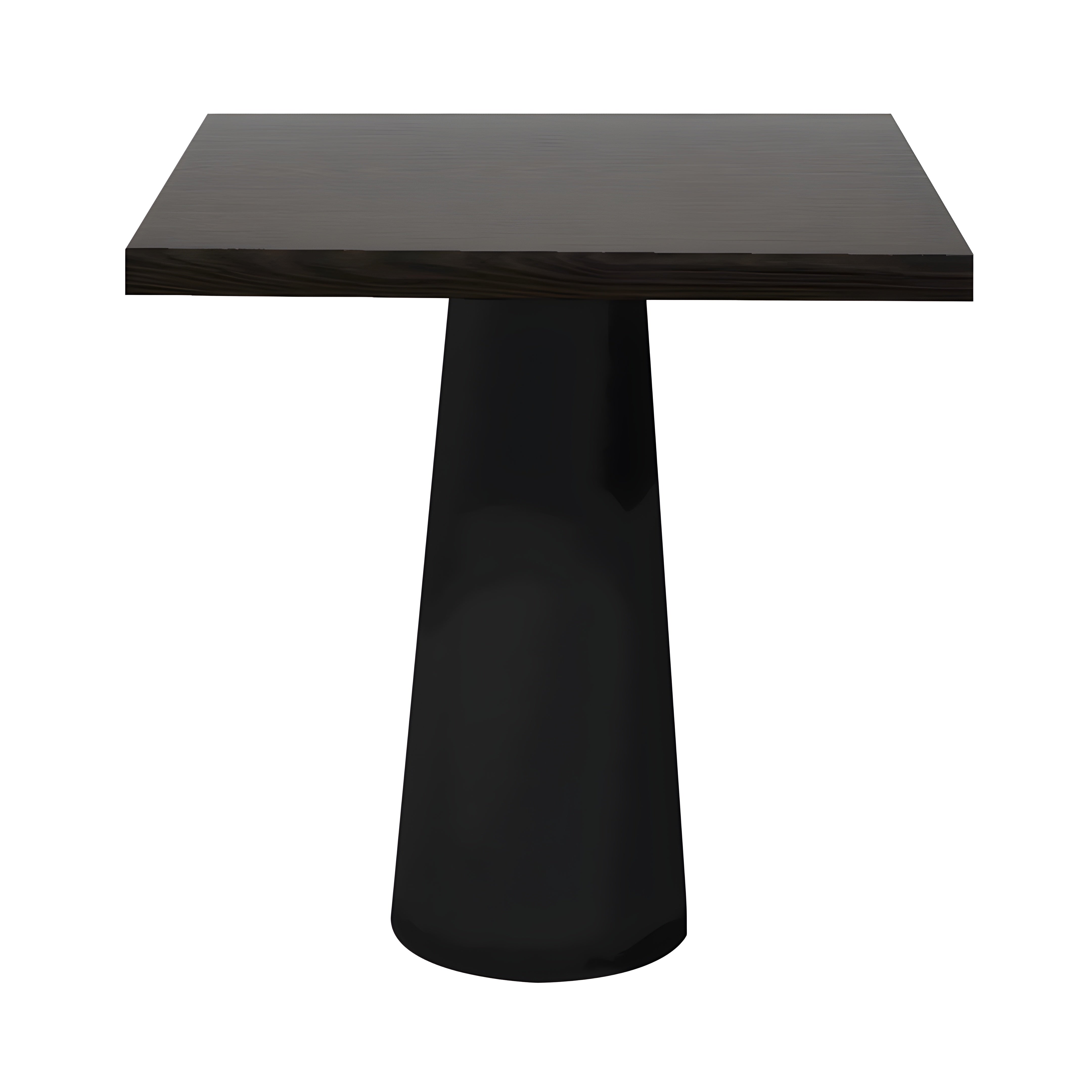 Container Square Table: Small + Wenge Stained + Black