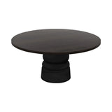 Container Round Table: XXL + New Antiques + Wenge Stained + Black
