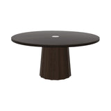 Container Round Table: Extra Large + Bodhi Cover + Wenge Stained with Hole + Cinnamon