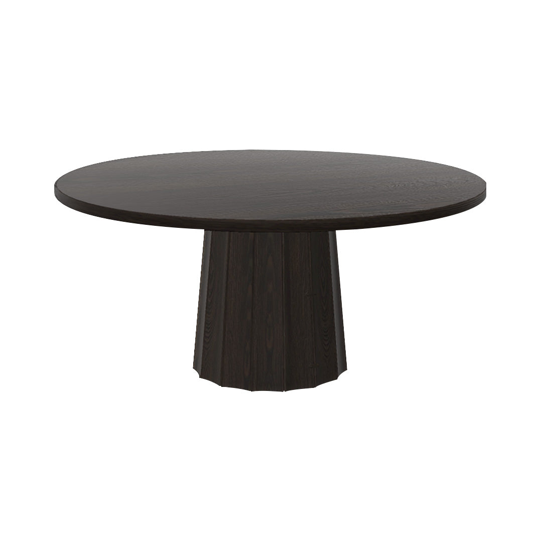 Container Round Table: Extra Large + Bodhi Cover + Wenge Stained + Grey