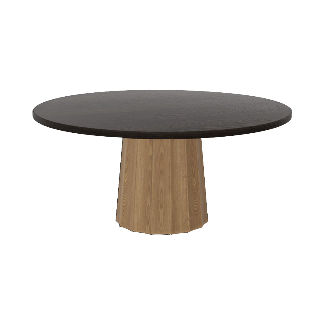 Container Round Table: Extra Large + Bodhi Cover + Wenge Stained + Natural Oil