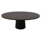 Container Oval Table: Small + Bodhi Cover + Wenge Stained + Black