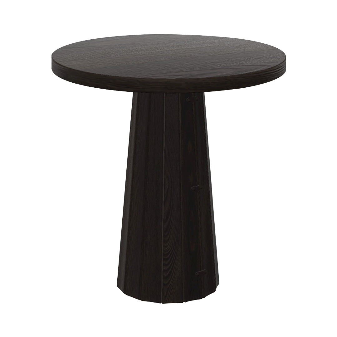 Container Round Table: Extra Small + Bodhi Cover + Wenge Stained + Wenge