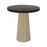 Container Round Table: Extra Small + Bodhi Cover + Wenge Stained + White Wash