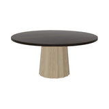 Container Round Table: Extra Large + Bodhi Cover + Wenge Stained + White Wash