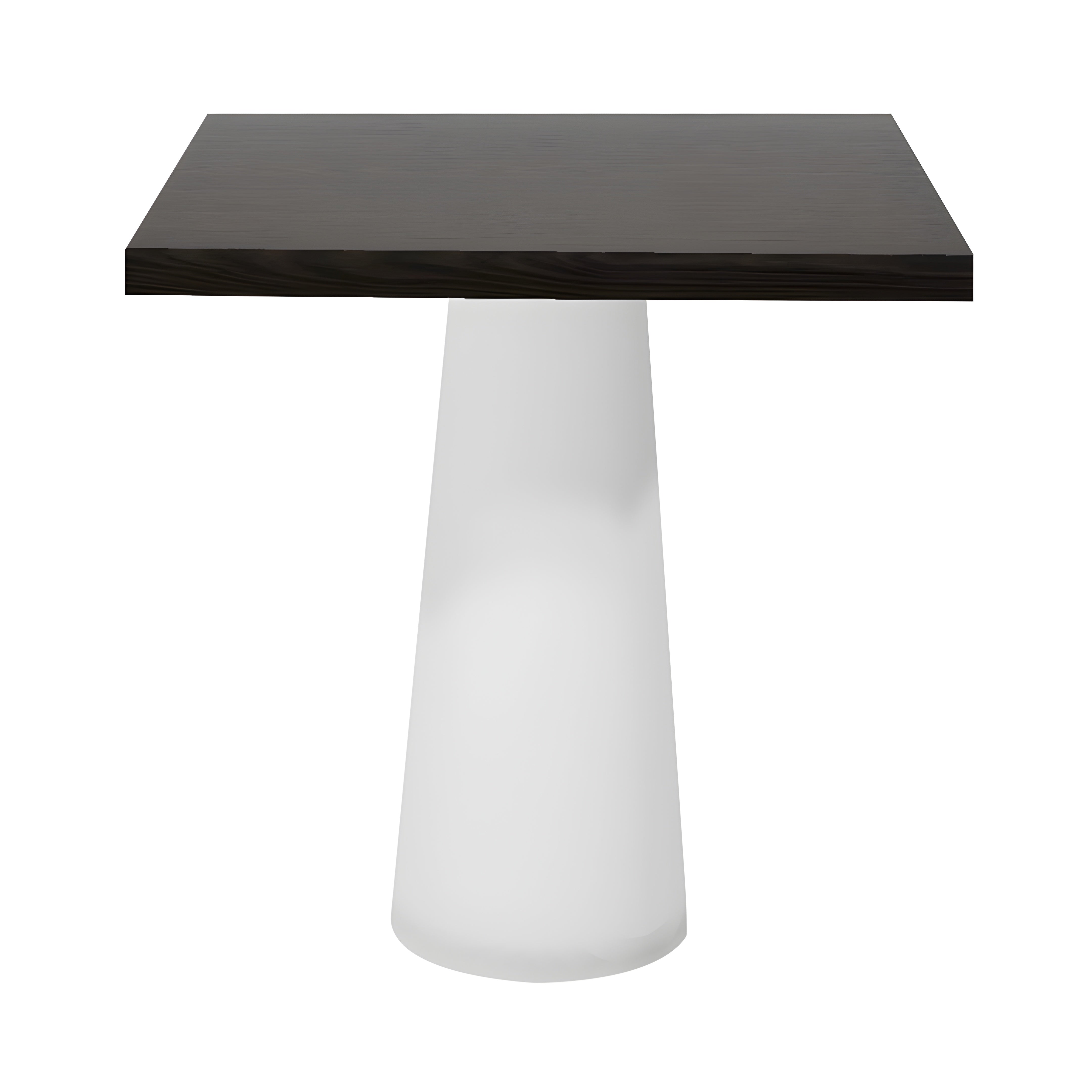 Container Square Table: Small + Wenge Stained + White