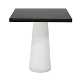 Container Square Table: Small + Wenge Stained + White