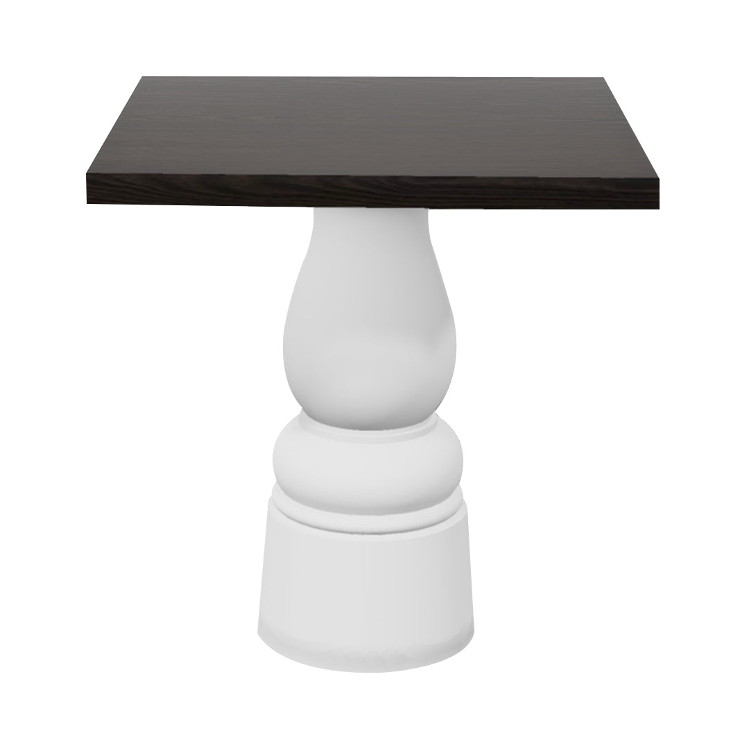 Container Square Table: Small + New Antiques + Wenge Stained + White