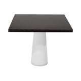 
Container Square Table: Large + Cable Feed + Wenge Stained + White