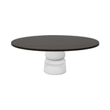 Container Oval Table: Small + New Antiques + Wenge Stained + White