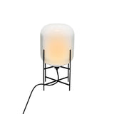 Oda Table Lamp: White + Black