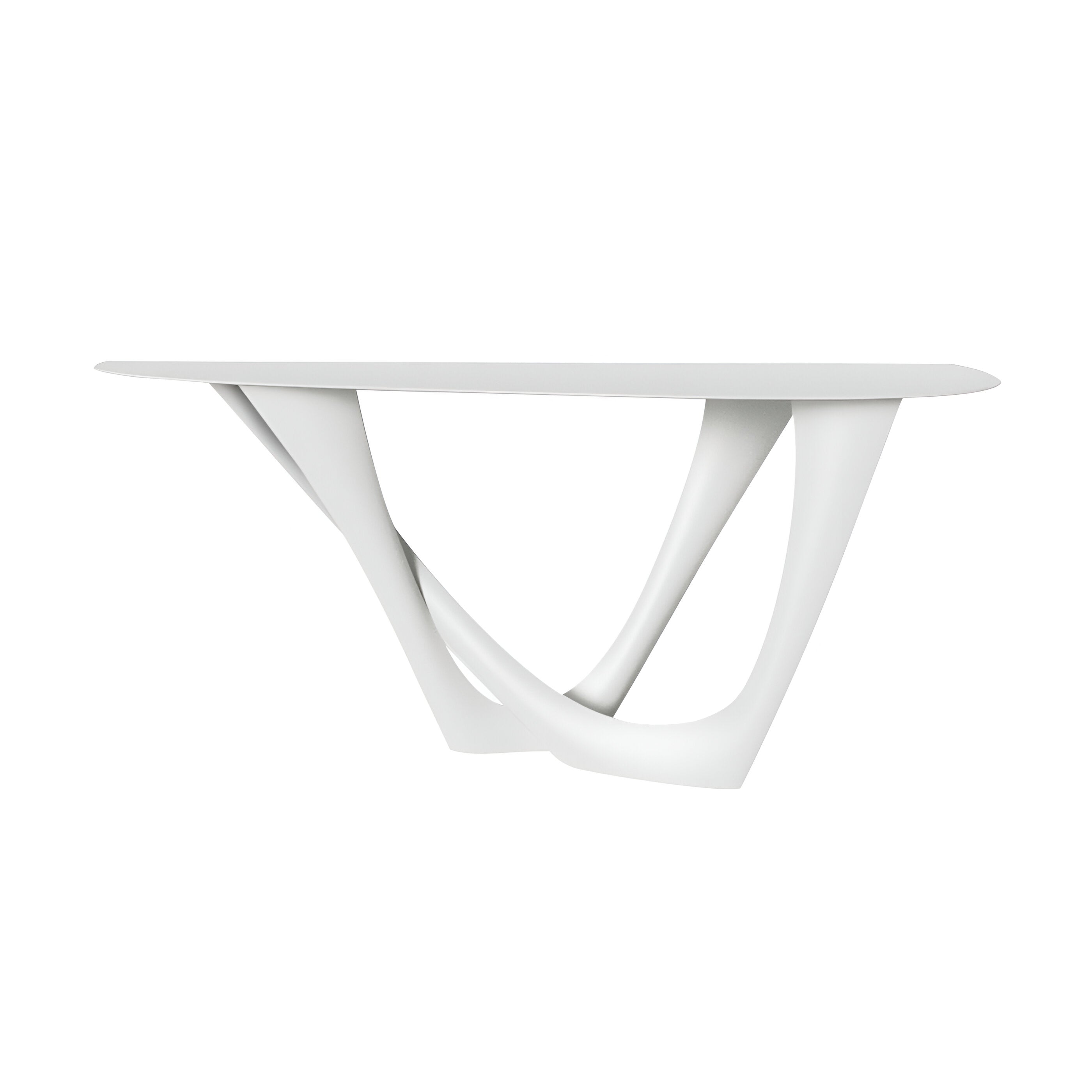 G-Console Duo: Left + White Matt Steel