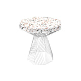 Switch Table/Stool: Color + White + Terrazzo Marble