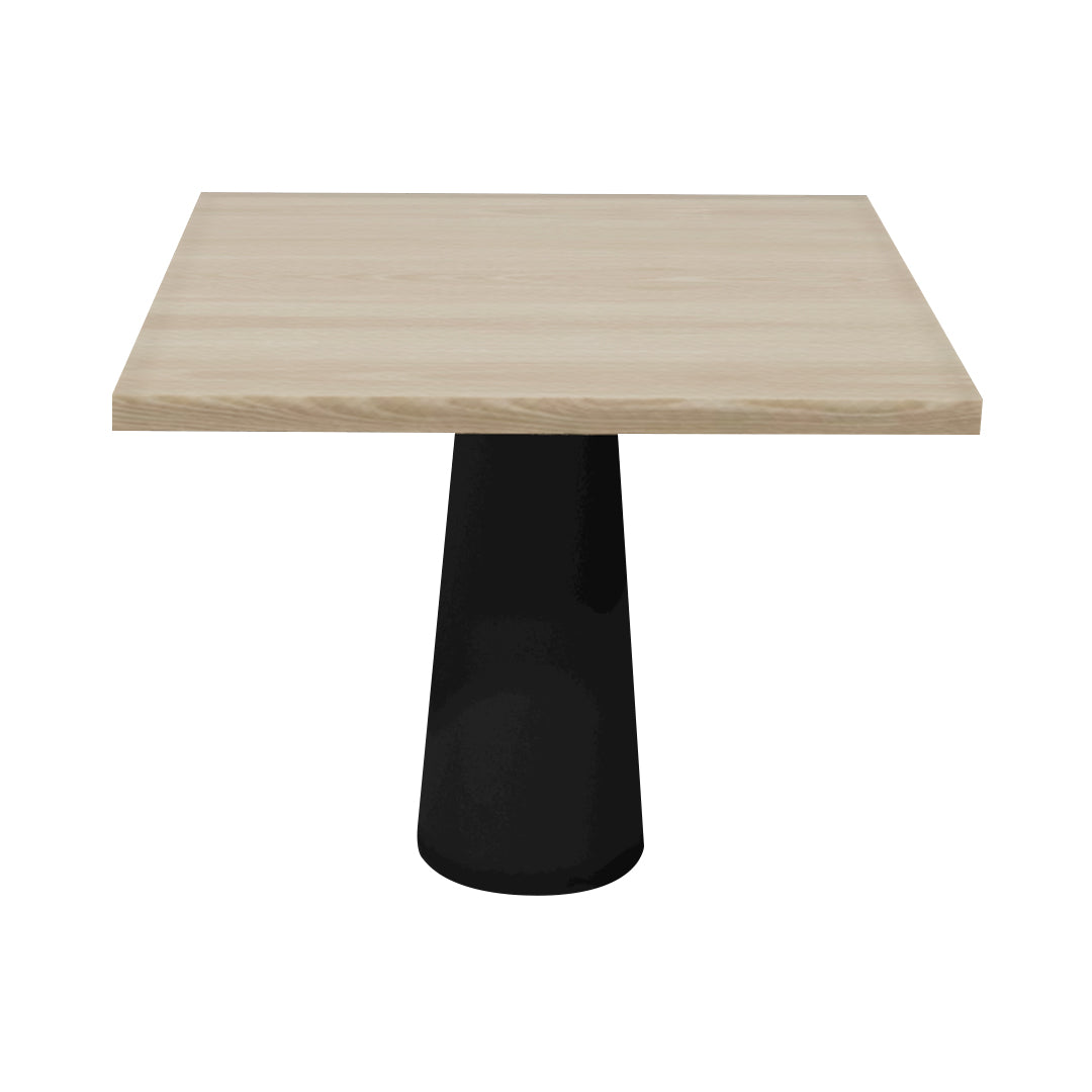 
Container Square Table: Large + Cable Feed + White Wash Stained + Black