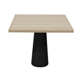 
Container Square Table: Large + Cable Feed + White Wash Stained + Black