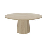 Container Round Table: Extra Large + Bodhi Cover + White Wash Stained + White Wash