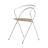 Minima Chair: Outdoor + White + Oak