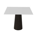 Container HPL Square Table: Large + Bodhi Cover + White + Grey