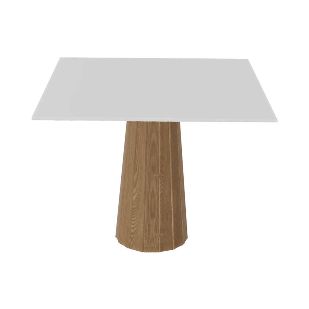 Container HPL Square Table: Large + Bodhi Cover + White + Natural Oil