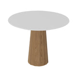 Container HPL Round Table: Small + Bodhi Cover + White + Natural Oil