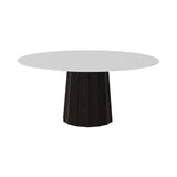 Container HPL Round Table: Extra Large + Bodhi Cover + White + Wenge