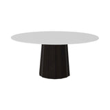 Container HPL Round Table: Extra Large + Bodhi Cover + White + Wenge