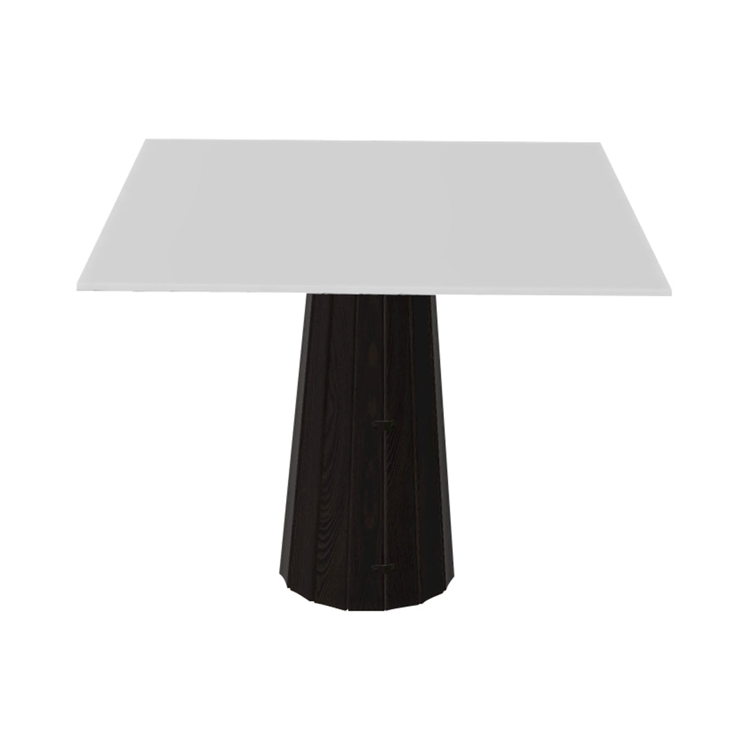 Container HPL Square Table: Large + Bodhi Cover + White + Wenge
