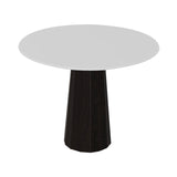 Container HPL Round Table: Small + Bodhi Cover + White + Wenge