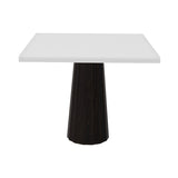 Container HPL Square Table: Small + Bodhi Cover + White + Wenge