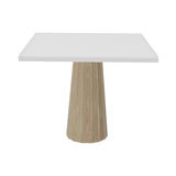 Container HPL Square Table: Small + Bodhi Cover + White + White Wash