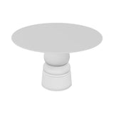 Container HPL Round Table: Medium + New Antiques + White + White