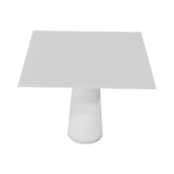 Container HPL Square Table: Large + White + White