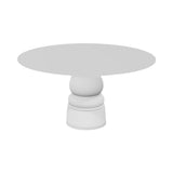 Container HPL Round Table: Large + New Antiques + White + White