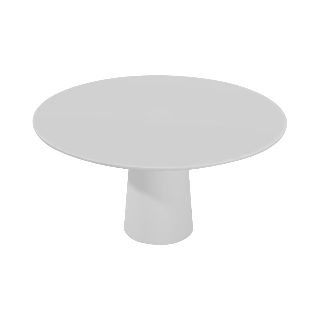 Container HPL Round Table: Large + White with Hole + White